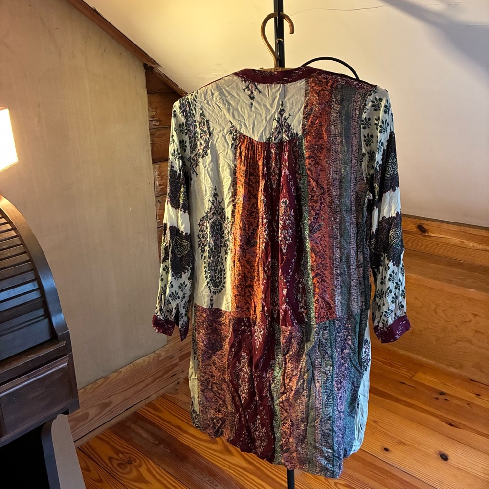 Tiny Petites Multicolor Bohemian Tunic Top, EUC, MP - Picture 2 of 12
